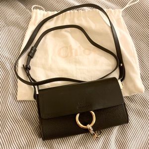 Chloe fayed wallet on strap.